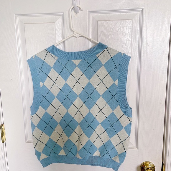 COPY - Checkered Sweater Vest - Picture 2 of 3